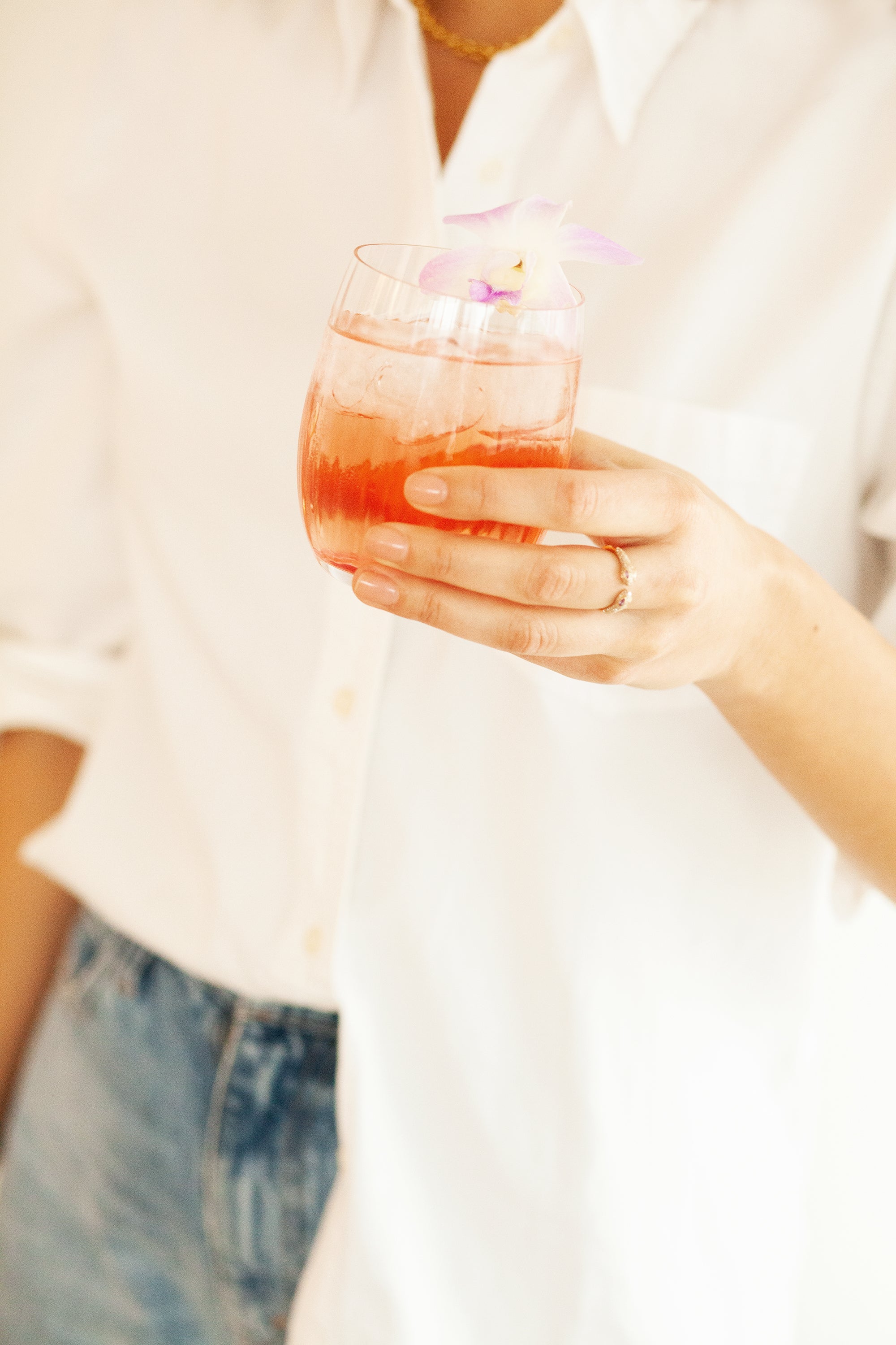 Tropical Sunshine cocktail in a glass